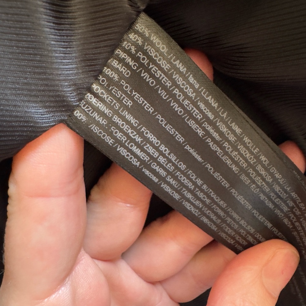 Mango Selection Double-Breasted Long Black Coat - image 8